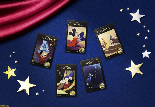 ファンタジア/チョコ＆ミルクケーキ　8個入ボックス限定オリジナルステッカー©Disney