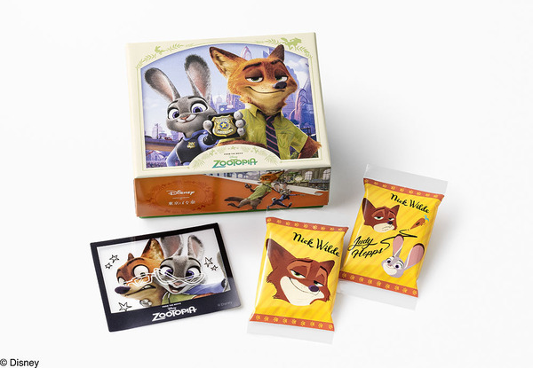 ズートピア/ショコラサンド「見ぃつけたっ」10枚入 1,398円(本体価格1,295円)©Disney