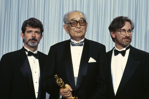 ジョージ・ルーカス、黒澤明、スティーブン・スピルバーグ Photo by CHRISTOPHE D YVOIRE/Sygma via Getty Images