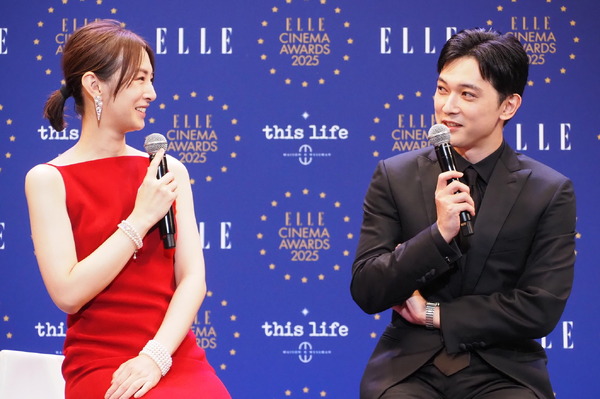 北川景子、吉沢亮／「ELLE CINEMA AWARDS 2025」