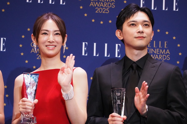 北川景子、吉沢亮／「ELLE CINEMA AWARDS 2025」