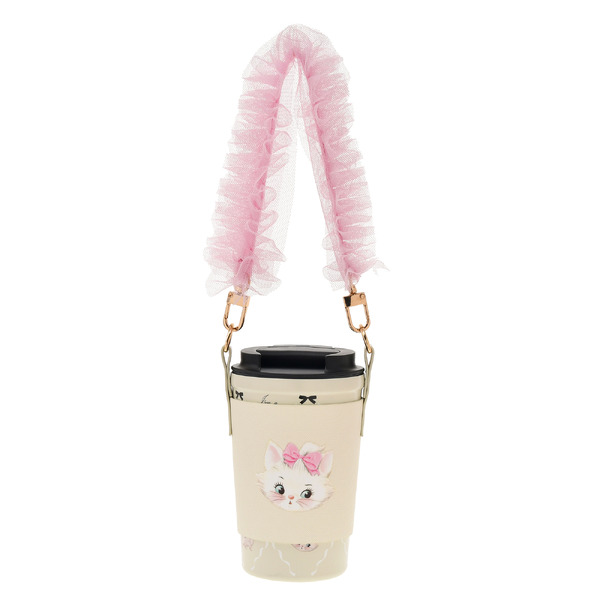 タンブラー ホルダー付き　3,800 円　ディズニー・アニメーション映画『おしゃれキャット』公開55周年を記念した新コレクション© Disney