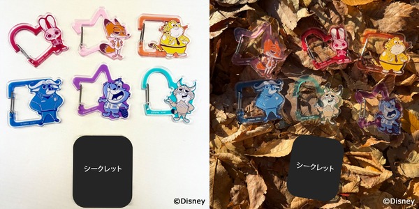 アクリルカラビナコレクション 単品（全7種ランダム）￥880 (税込)／セット（全7種）￥6,160 (税込)