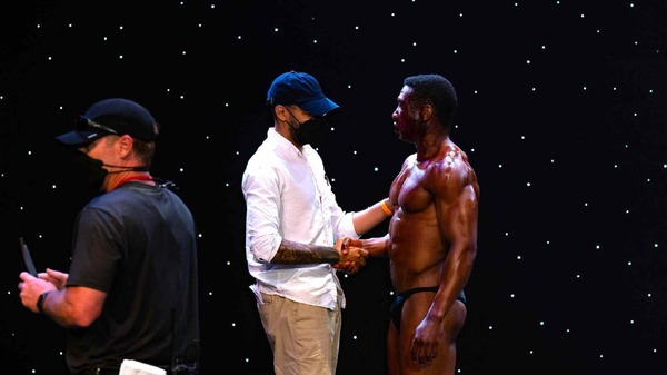 『ボディビルダー』メイキング写真 ©2023 LAMF Magazine Dreams LLC All Rights Reserved.