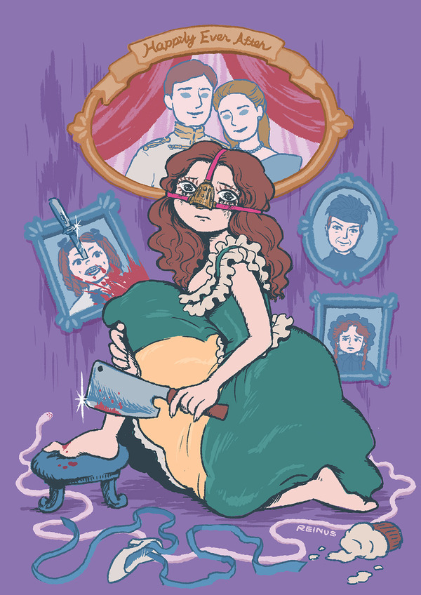 『アグリーシスター 可愛いあの娘は醜いわたし』レイナスとのコラボイラスト© Mer Film / Lava Films / Zentropa Sweden / MOTOR /  Film i Väst / Mediefondet Zefyr / EC1 Łódź 2025　