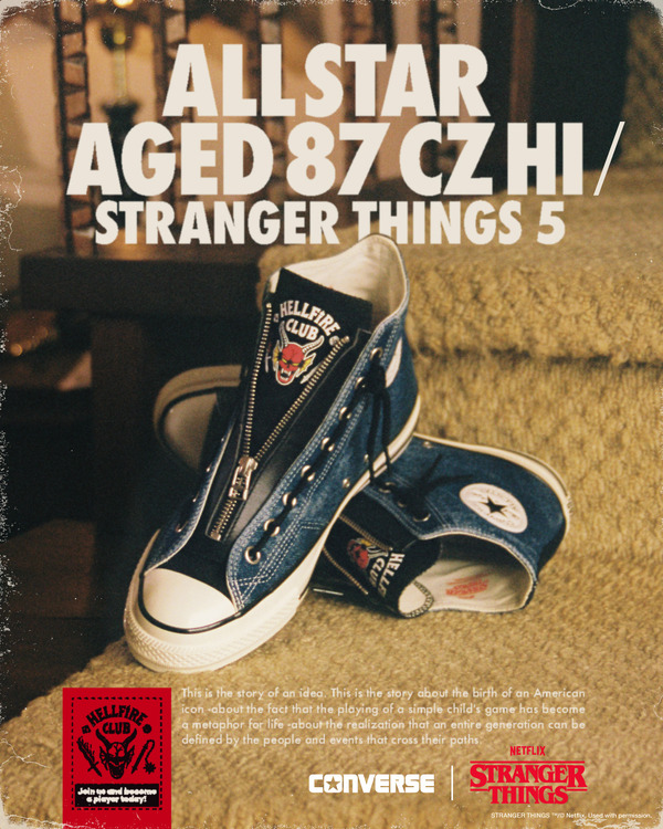 ALL STAR AGED 87 CZ HI / STRANGER THINGS 5　価格：22,000円（税込）