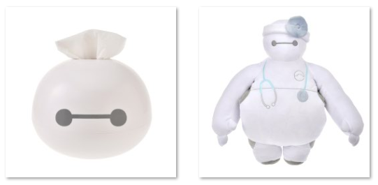 ティッシュケース　3,400円/ クッション　5,500円© Disney