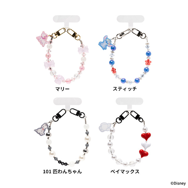 ディズニーキャラクター ビーズハンドストラップ