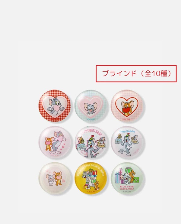 TOM and JERRY × Flapper描き下ろしイラスト マグネット ブラインド（全10種）※1種シークレット各¥770（税込）