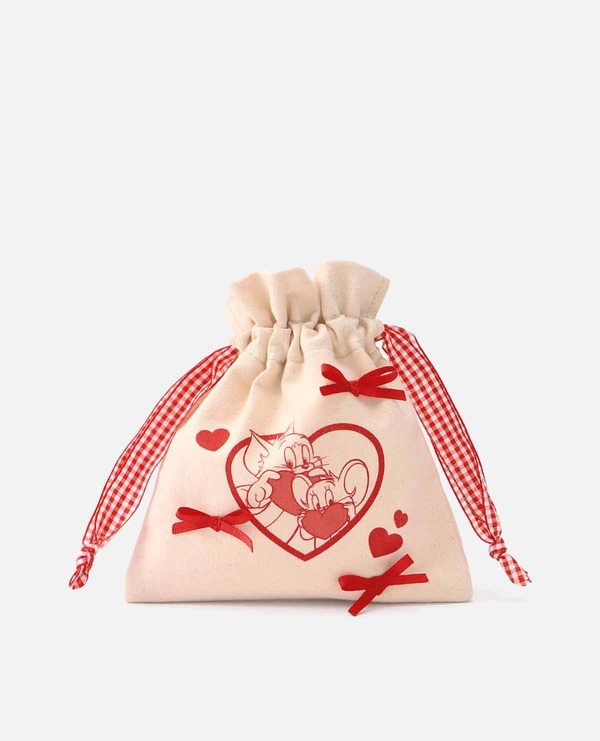 TOM and JERRY × Flapper描き下ろしイラスト 巾着各¥2,750（税込）