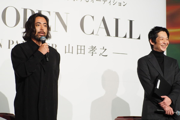 山田孝之、伊藤主税　「THE OPEN CALL－MAIN PARTNER 山田孝之―」発表イベント