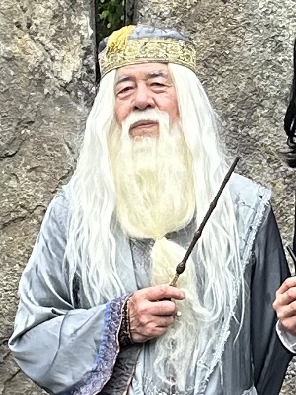 ダンブルドアに扮した異世界おじいちゃん／投稿主さん提供