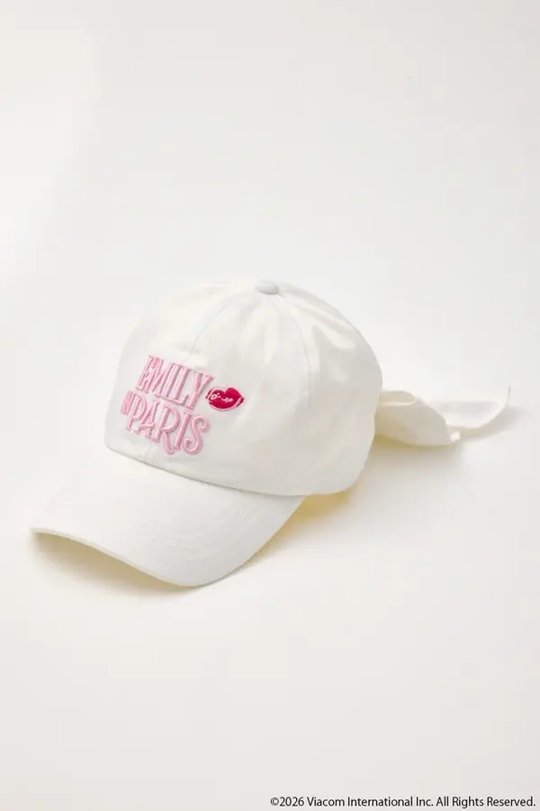 【Emily in Paris】キャップ　※リボン取り外し可
