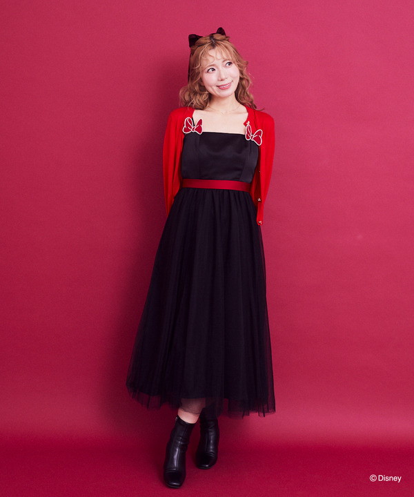 ミニー／リボンキャミワンピース（Black）￥14,500