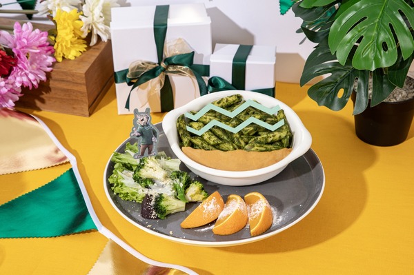 【表参道限定】＜パウバート＞スピナッチパスタプレート／©Disney