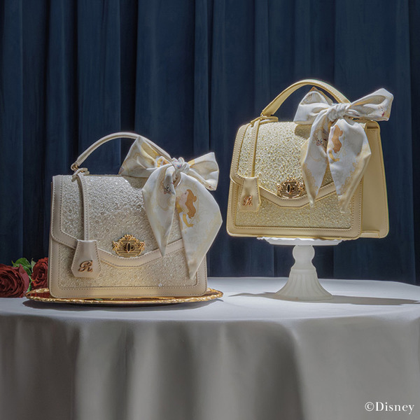 『美女と野獣』コレクション 2WAYスカーフ付きハンドバッグ