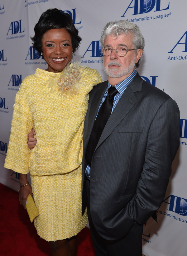 メロディ・ホブソン＆ジョージ・ルーカス-(C) Getty Images