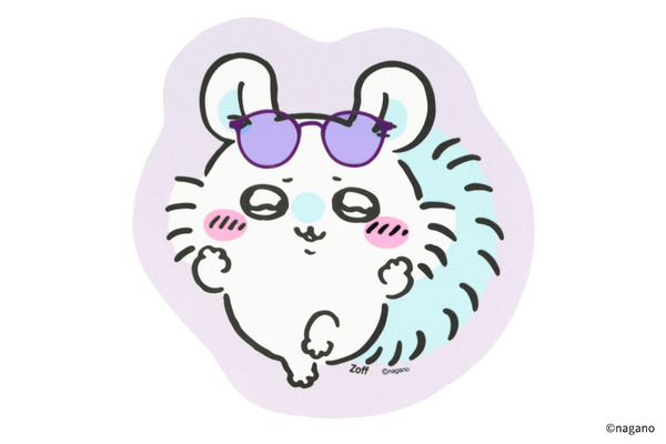 CK3-D-CLOTH-MM　¥900（税抜き ¥819）「Zoff｜ちいかわ」＃モモンガモデルダイカットクロス