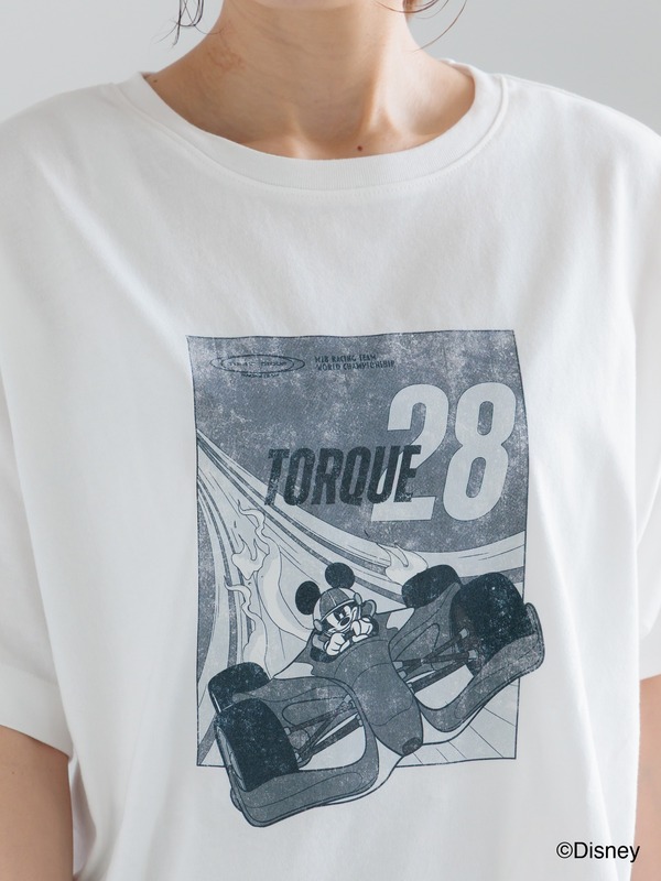 【Disney】MICKEY/フロントプリントTシャツ©Disney