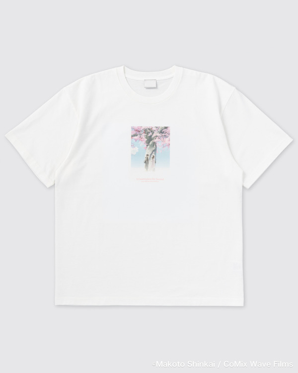 『秒速5センチメートル』×  FCW 桜花抄T　■価格：¥7,700（税込) ■サイズ：M / L / XL / XXL