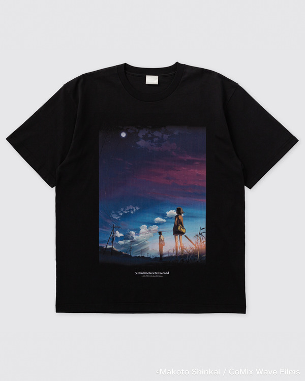 『秒速5センチメートル』×  FCW コスモナウトT　■価格：¥9,900（税込) ■サイズ：M / L / XL / XXL