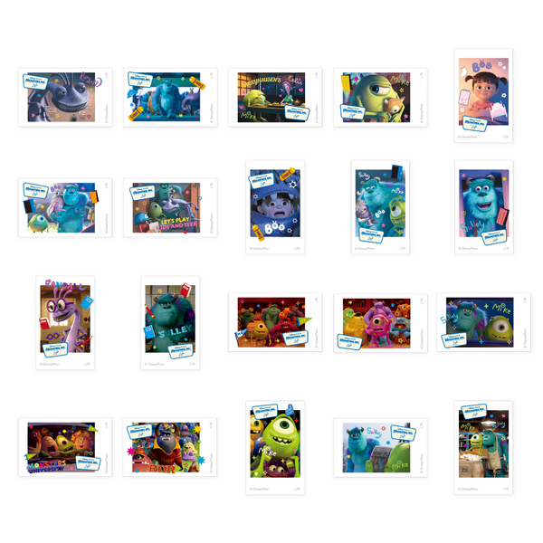 ステッカー（ランダム20種）　　税込605円「モンスターズ・インク」OH MY CAFE(C)Disney/Pixar