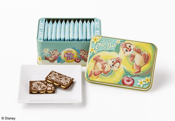 「チップ＆デール／バニラチョコレートサンド」スペシャル缶(12枚入)　2,180円(本体価格2,019円)