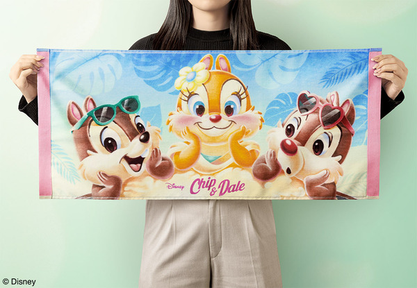 チップ＆デール/フェイスタオル　1,350円(本体価格1,228円)