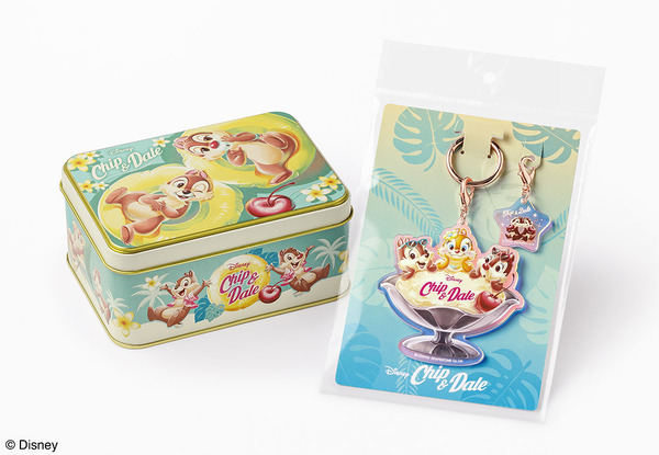 チップ＆デール/バニラチョコレートサンド スペシャル缶 アクリルキーホルダーセット　2,800円(本体価格2,593円)