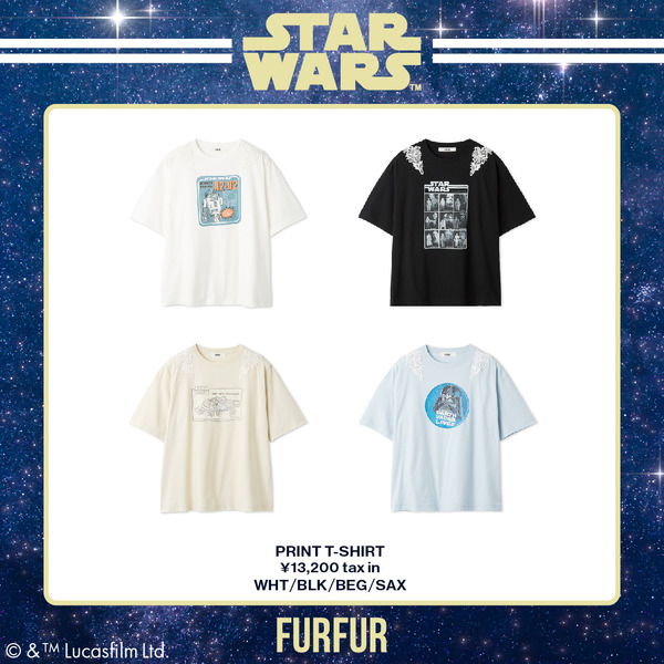 【STAR WARS™】グラフィックプリントレースTシャツ