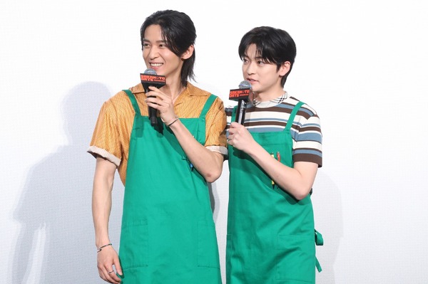 目黒蓮、高橋文哉『SAKAMOTO DAYS』公開記念舞台挨拶