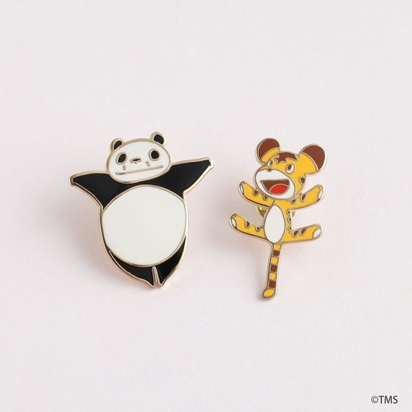 「パンダコパンダ」ピンズ　各￥770 (税込)