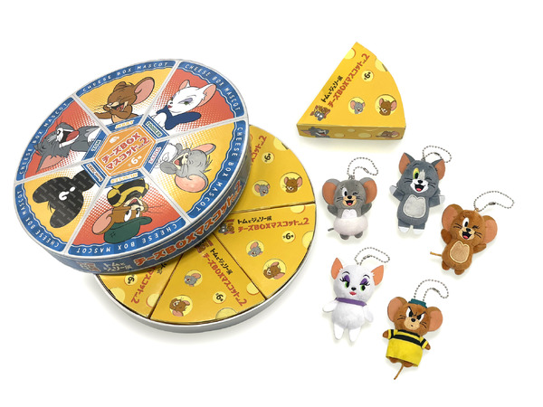 【限定】トムとジェリー85周年記念展 トレーディングチーズBOXマスコットvol.2(全6種）BOX付き_1,100円(税込)、6,600円(税込)