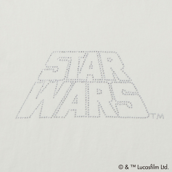 「スター・ウォーズレディスラインストーン半袖Tシャツ」