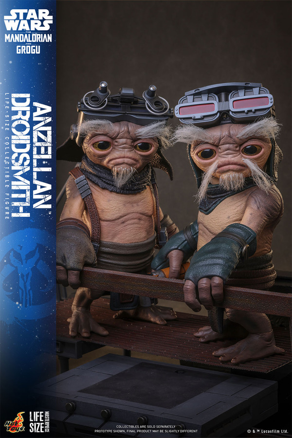1/1スケールフィギュア　アンゼラ人（ドロイド修理屋）© & ™ Lucasfilm Ltd.