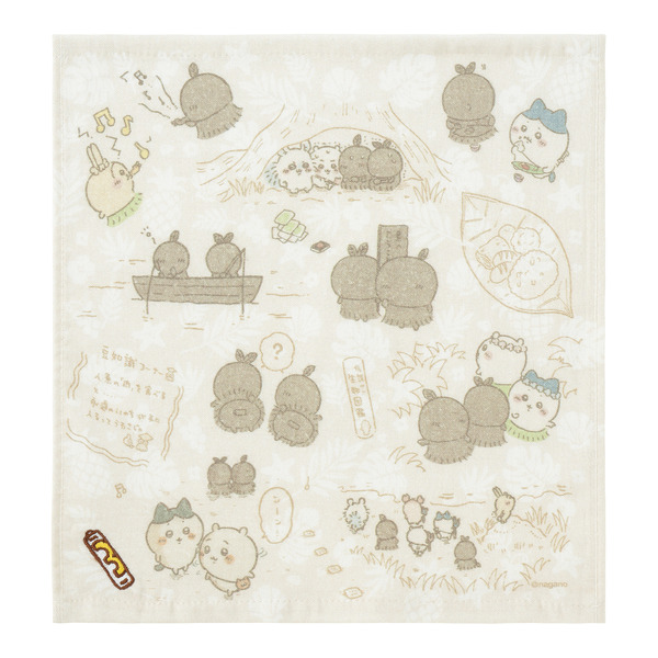 刺繍入りガーゼハンカチ　各880円