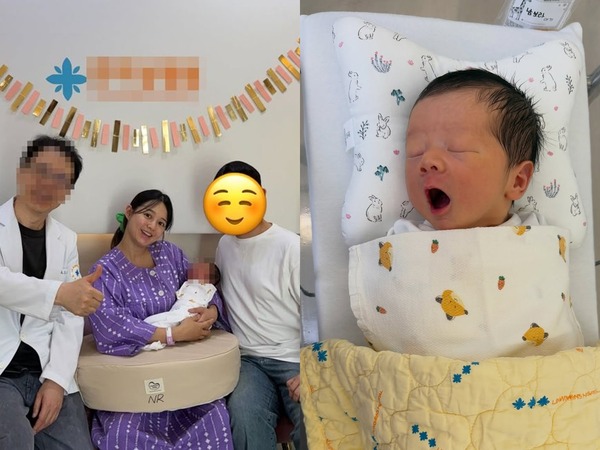 無事に出産を終えた女優ナム・ボラ、愛する夫と天使のような愛息を初公開！【PHOTO】