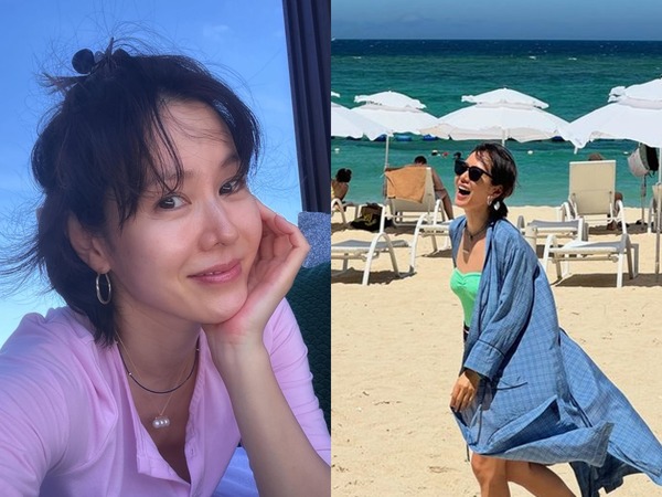 ソン・イェジン、家族での夏休みを満喫中!?夫ヒョンビンと息子の顔は“スタンプ隠し”で公開！【PHOTO】