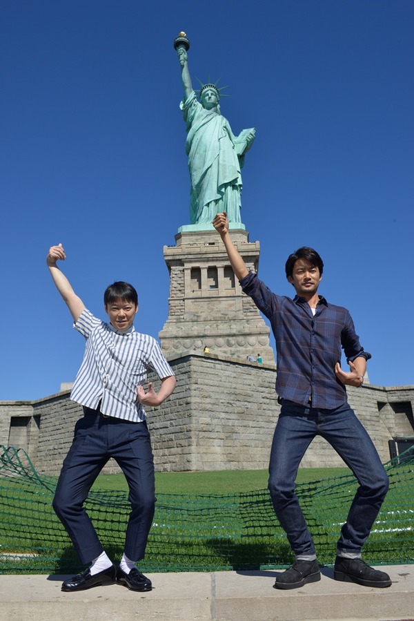 阿部サダヲ＆竹野内豊／『謝罪の王様』 in N.Y.プレミア