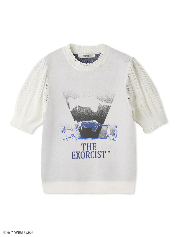 【THE EXORCIST】ハーフスリーブニット　WHT