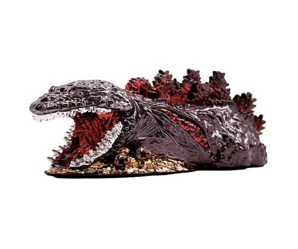 オリジナルゴジラ金属フィギュア（長さ13cm、横幅5.5cm）／TM & © TOHO