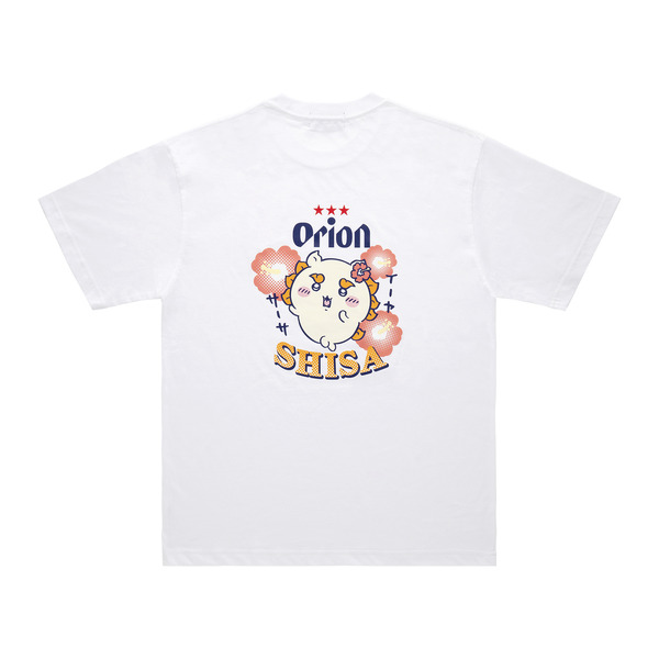 ちいかわ×オリオンビール シーサーのおみやげやさん Tシャツ　ホワイト_SHISA／©Orion ©nagano ©nagano / chiikawa committee