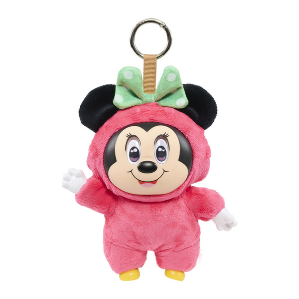ミニーマウス（イチゴ）【ハッピー・ホール】 『ディズニー』ぬいぐるみキーチェーン　フレッシュ・フルーツ