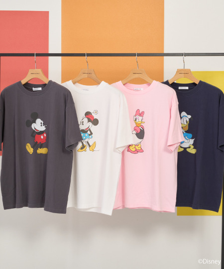【Mickey&Friends】フロントバックプリントTシャツ