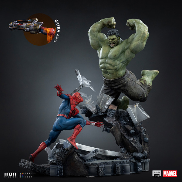 『マーベル』 【アイアン・スタジオ　スタチュー】「アートスケール」1/10スケール　スパイダーマン vs ハルク