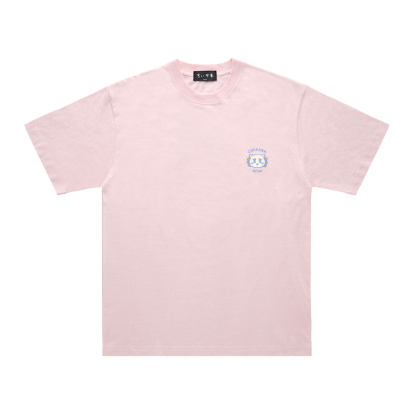 ちいかわ×オリオンビール シーサーのおみやげやさん Tシャツ ライトピンク_SHISA／©nagano©Uema©Orion
