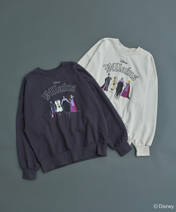 ヴィランズ/裏毛ロゴスウェット　カラー：Ecru/Charcoal Gray　価格：￥4,990