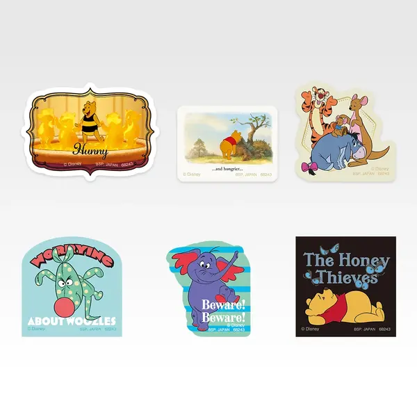 K賞 〈100エーカーの森〉フレークステッカー／© Disney. Based on the“Winnie the Pooh”works by A.A. Milne and E.H. Shepard.