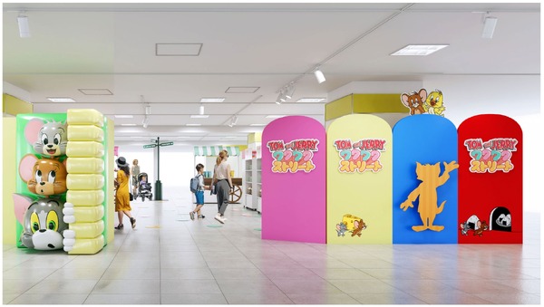 展示概要（一例）※イメージ／「TOM and JERRYワクワクストリートin横浜」