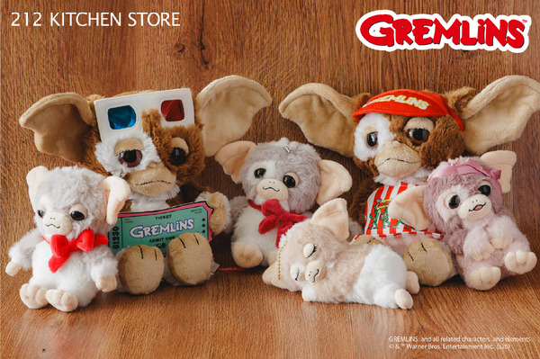 （左から）マスコット 各￥2,420 / NICIギズモ ぬいぐるみ 25cm 各￥6,490212 KITCHEN STORE 【GREMLINS】コレクション2026